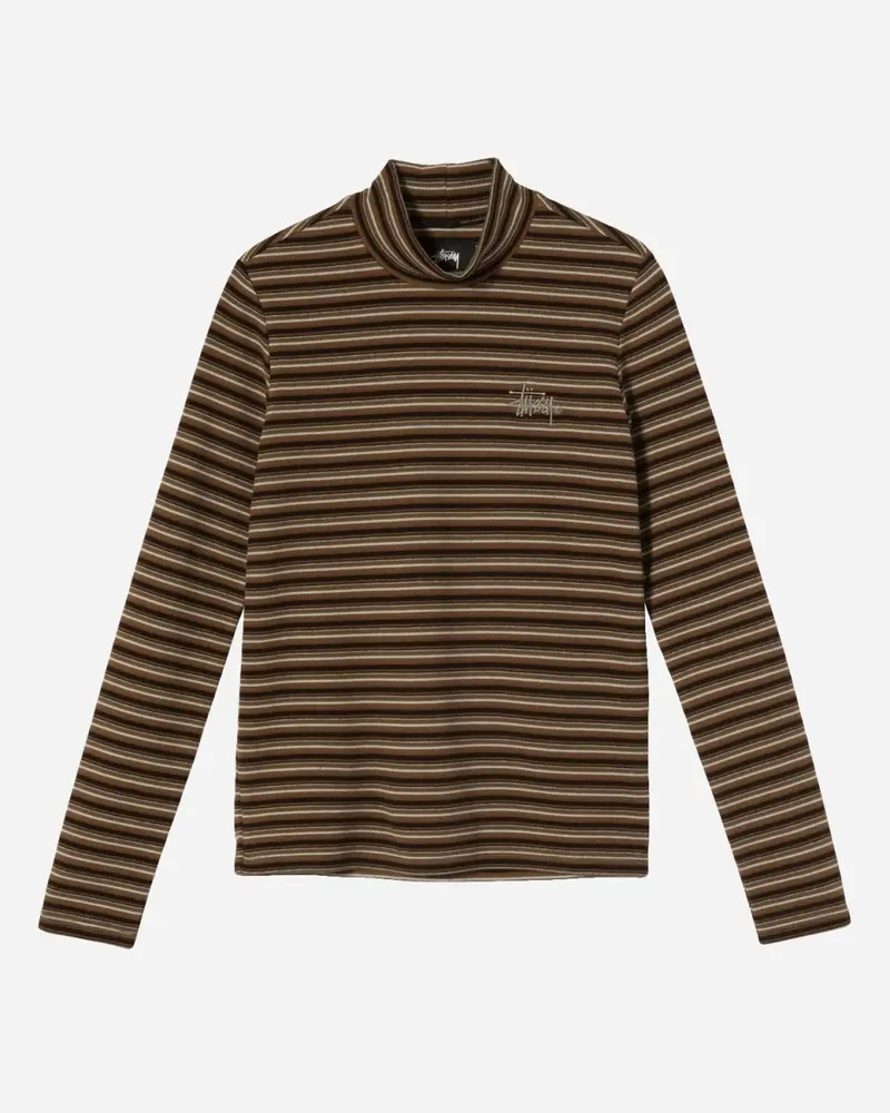 Toro Stripe Turtelneck - Brown