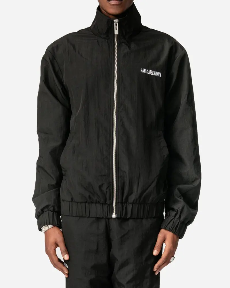 Track Top - Black Nylon