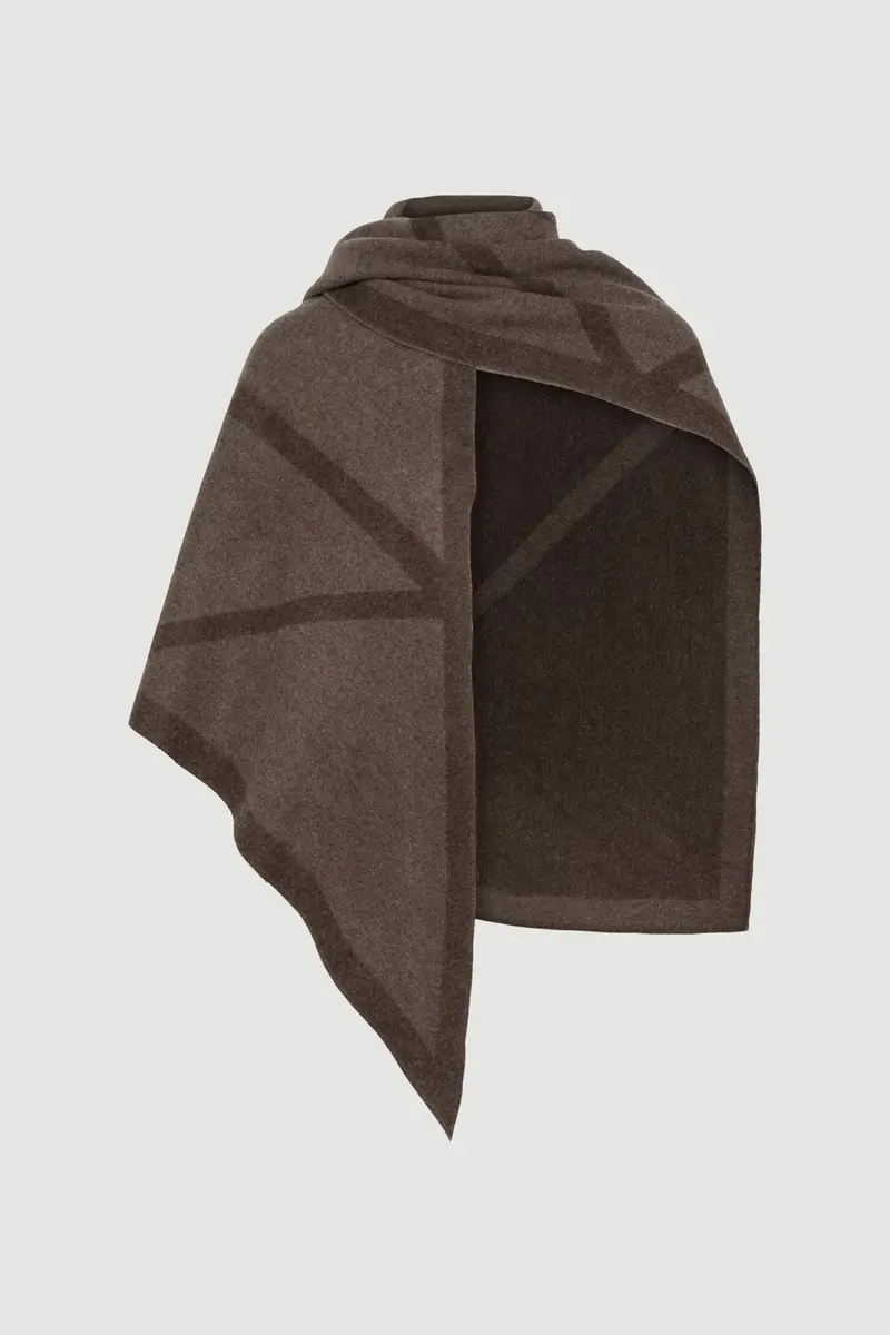 Triangle Scarf Cacao/Tobacco