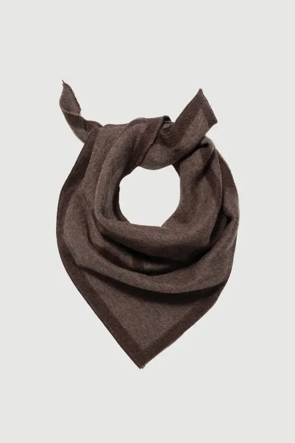 Triangle Scarf Small Cacao/Tobacco