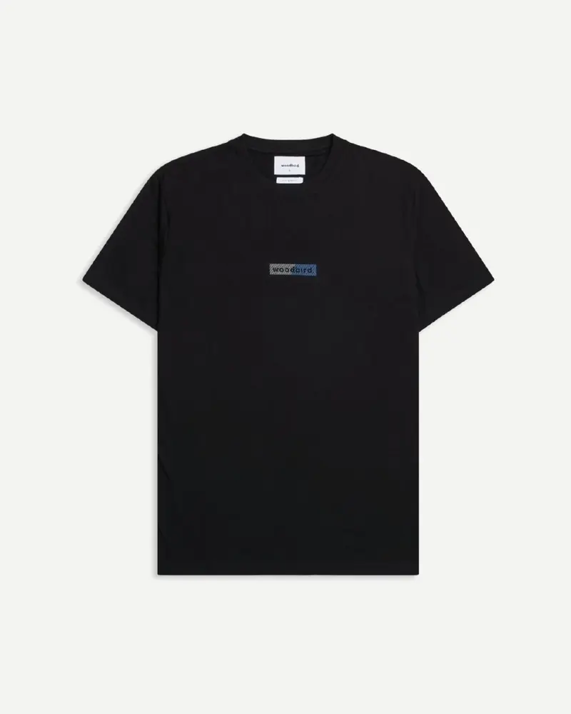 trope split Tee - Black