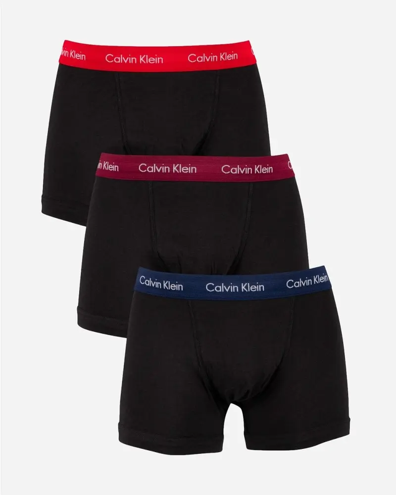 Trunks 3PK - B/Navy/Burgundy/Red