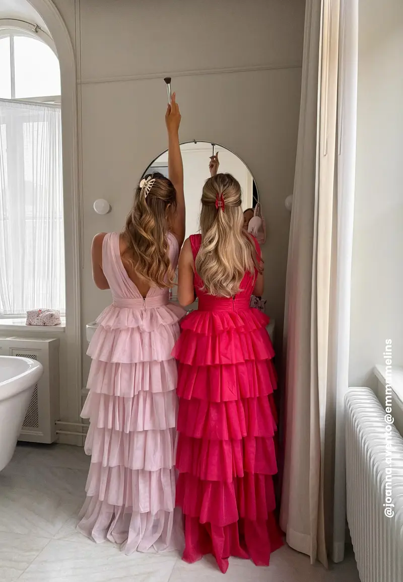 Tulle Frill Gown