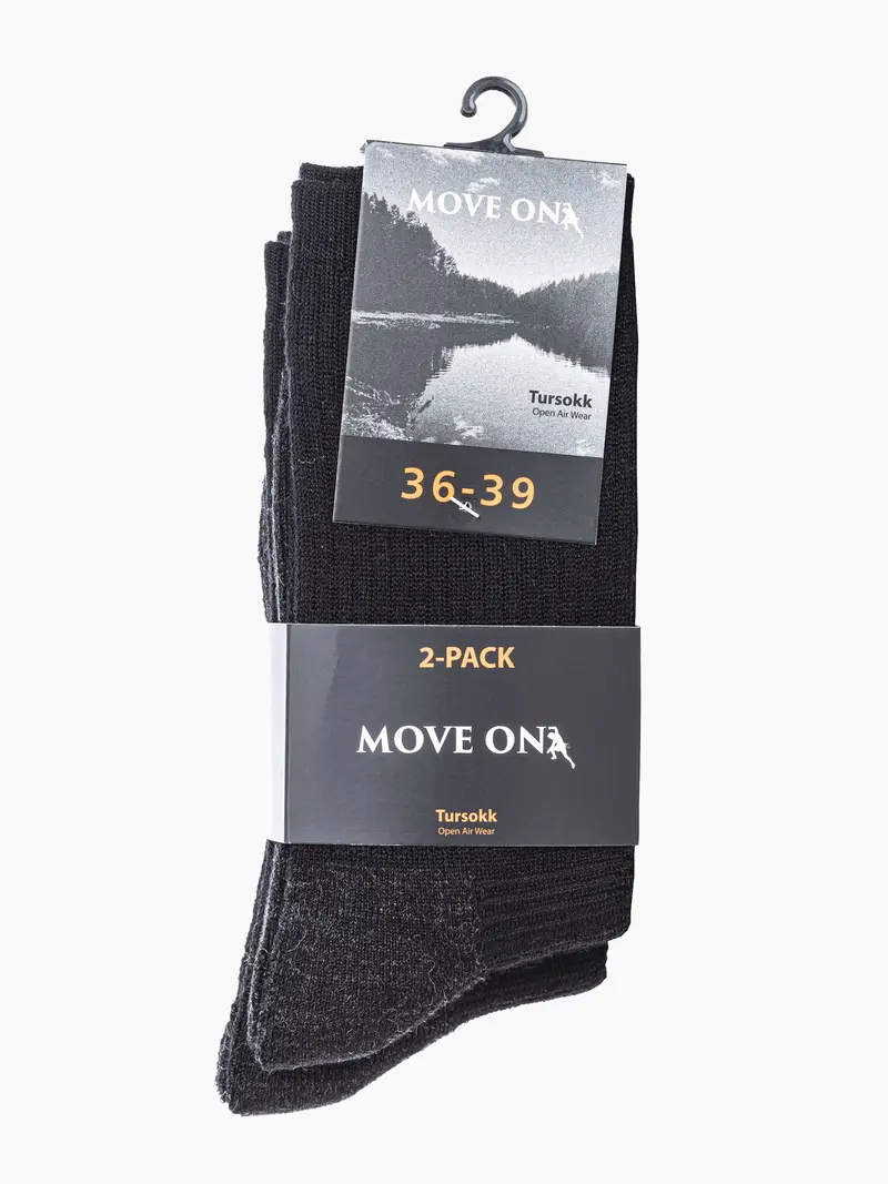 Tursokk 2-pk unisex sort