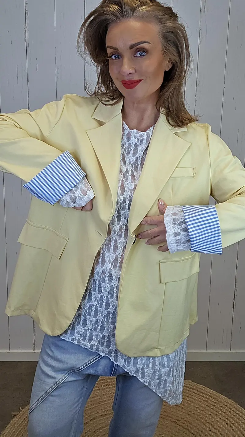 Tuva blazer gul