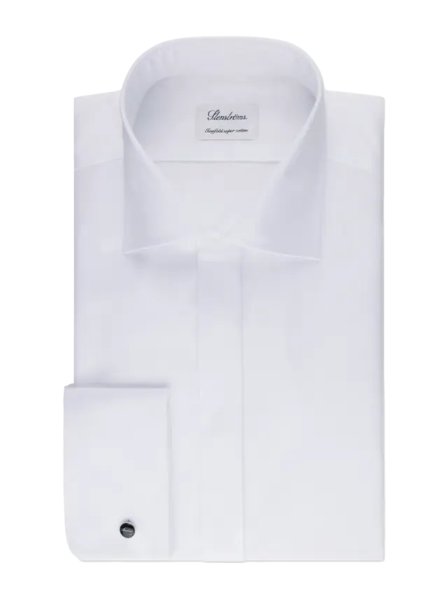 Tuxedo Shirt Clean Front Regular White