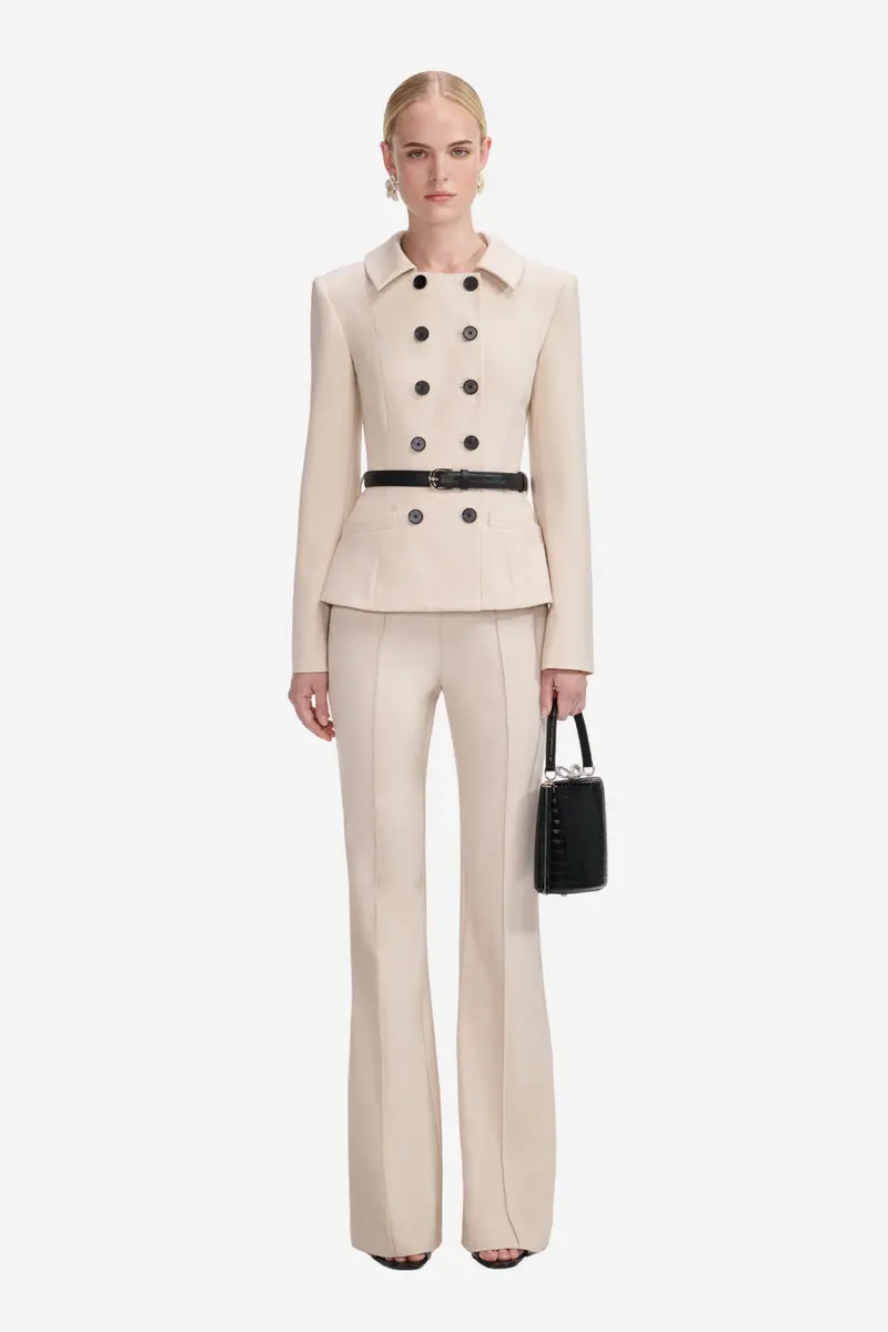 Twill Jumpsuit Beige