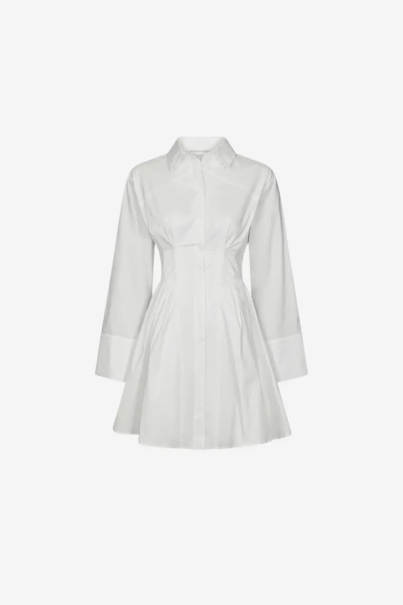 Ulissa Poplin Shirt Dress Off White