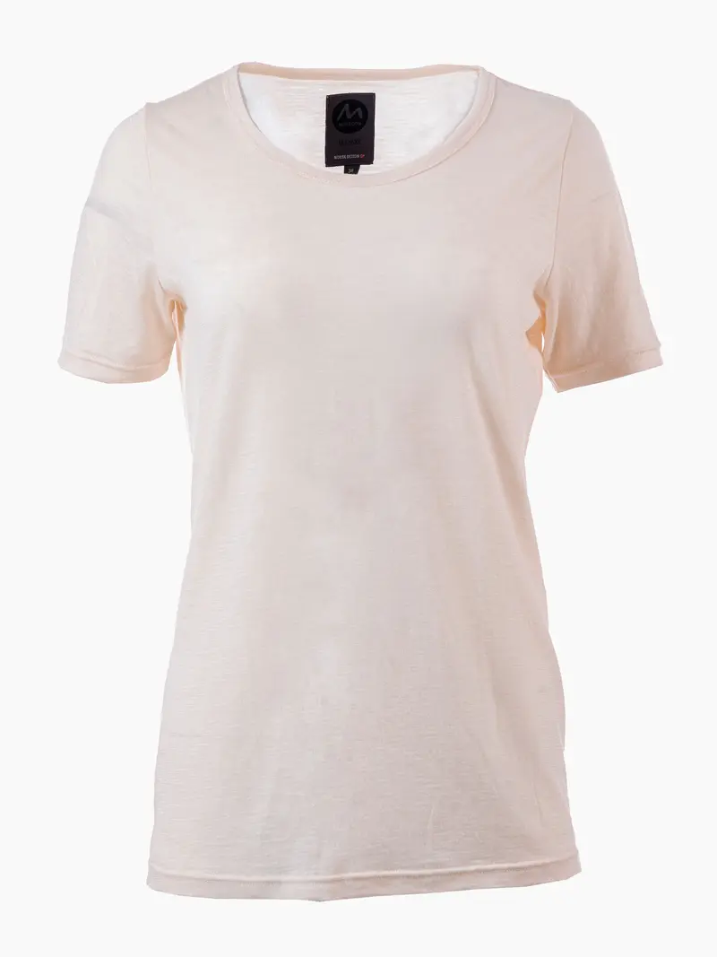 Ullven merinoull t-skjorte dame Offwhite