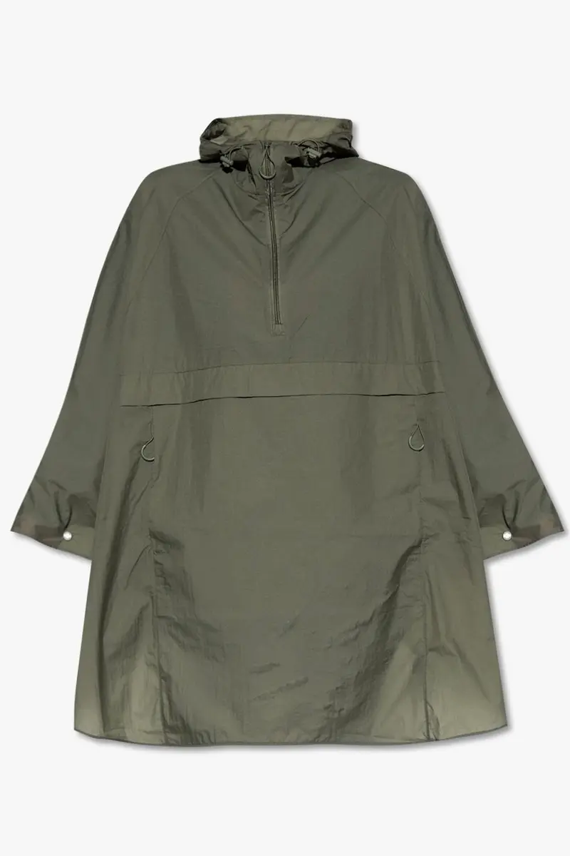 Unisex Travel Packable Poncho Lichen Green
