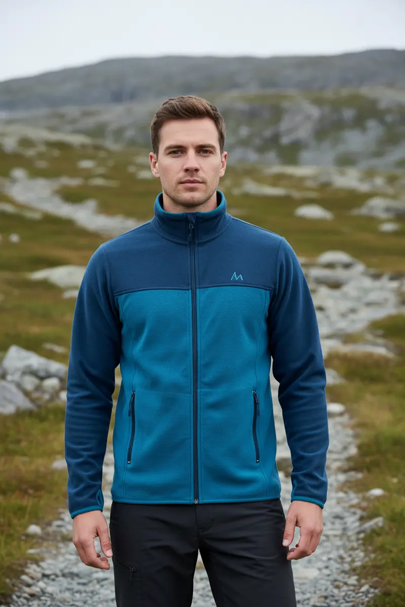 Utne fleecejakke herre Blue teal/ Ashes