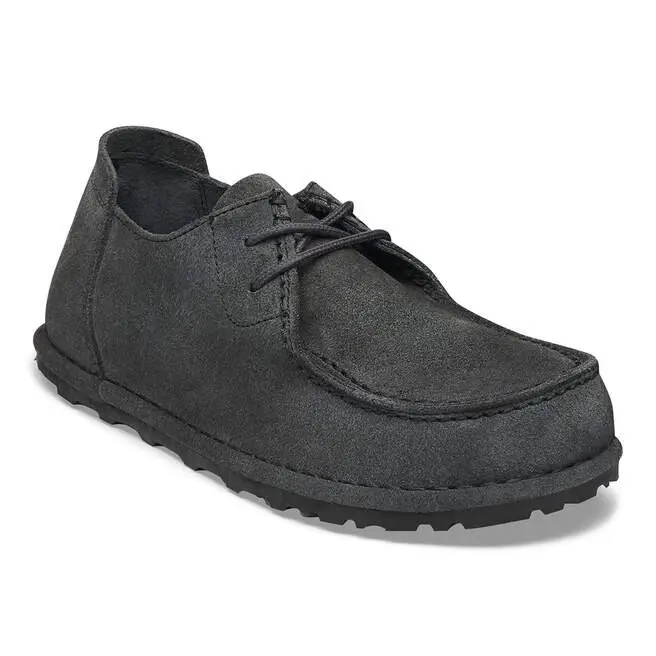 Utti Lace Suede Leather Herre Charcoal