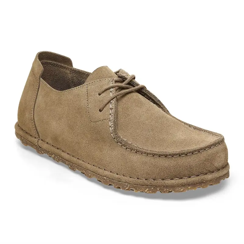 Utti Lace Suede Leather Herre Gray Taupe
