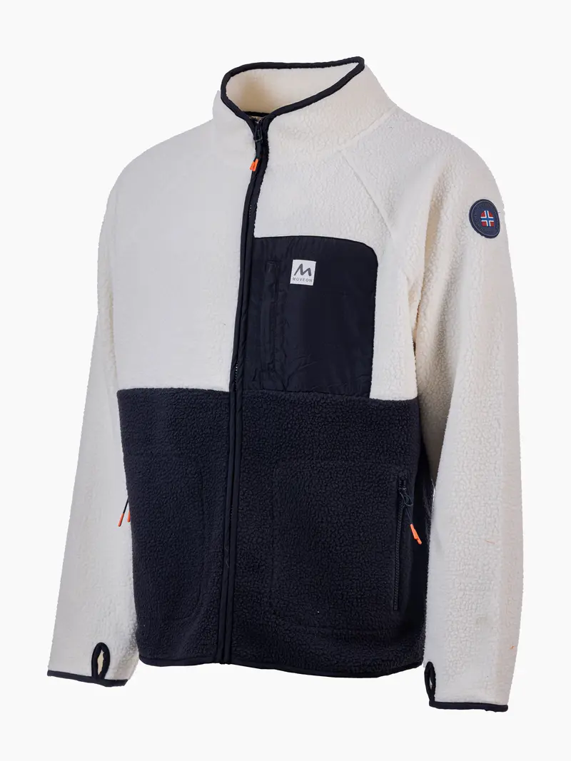 Uvdal fleecejakke herre Offwhite/Marine