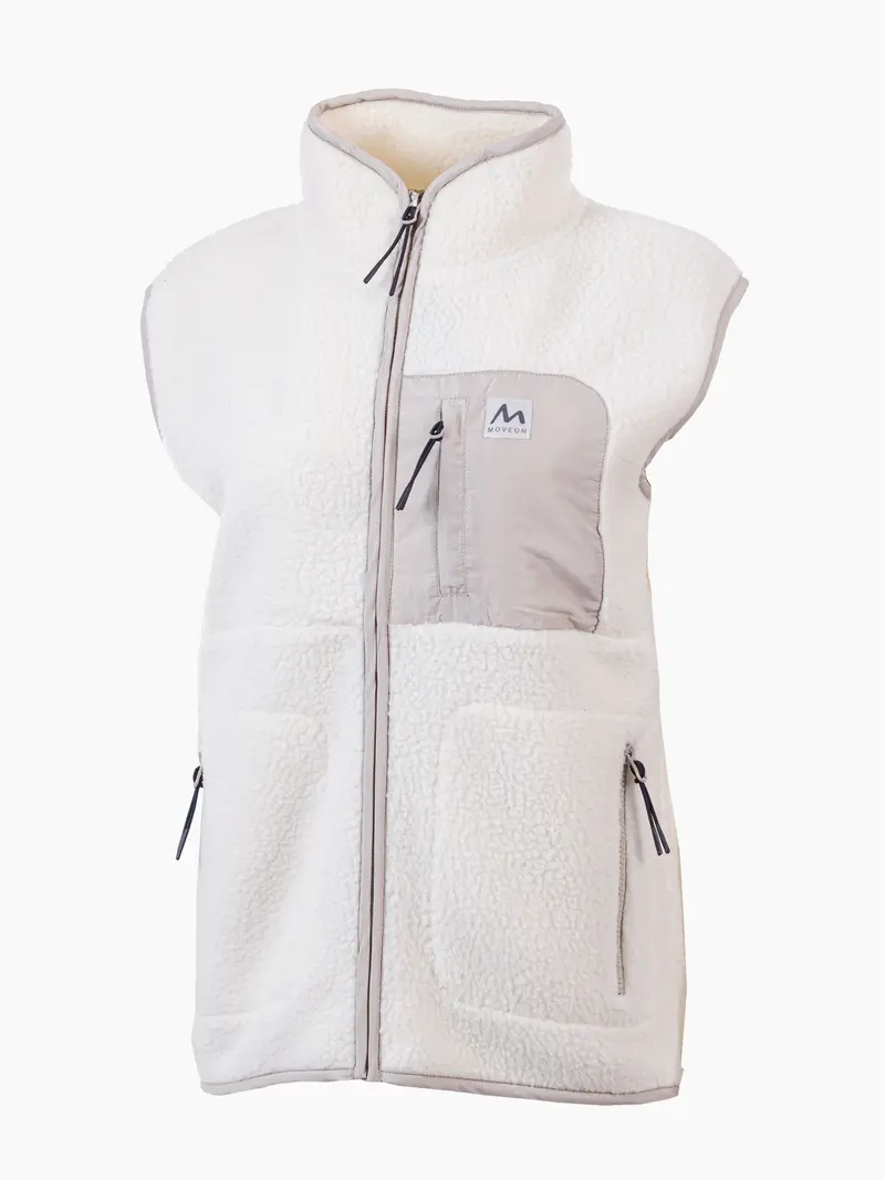 Uvdal fleecevest dame Offwhite/Beige