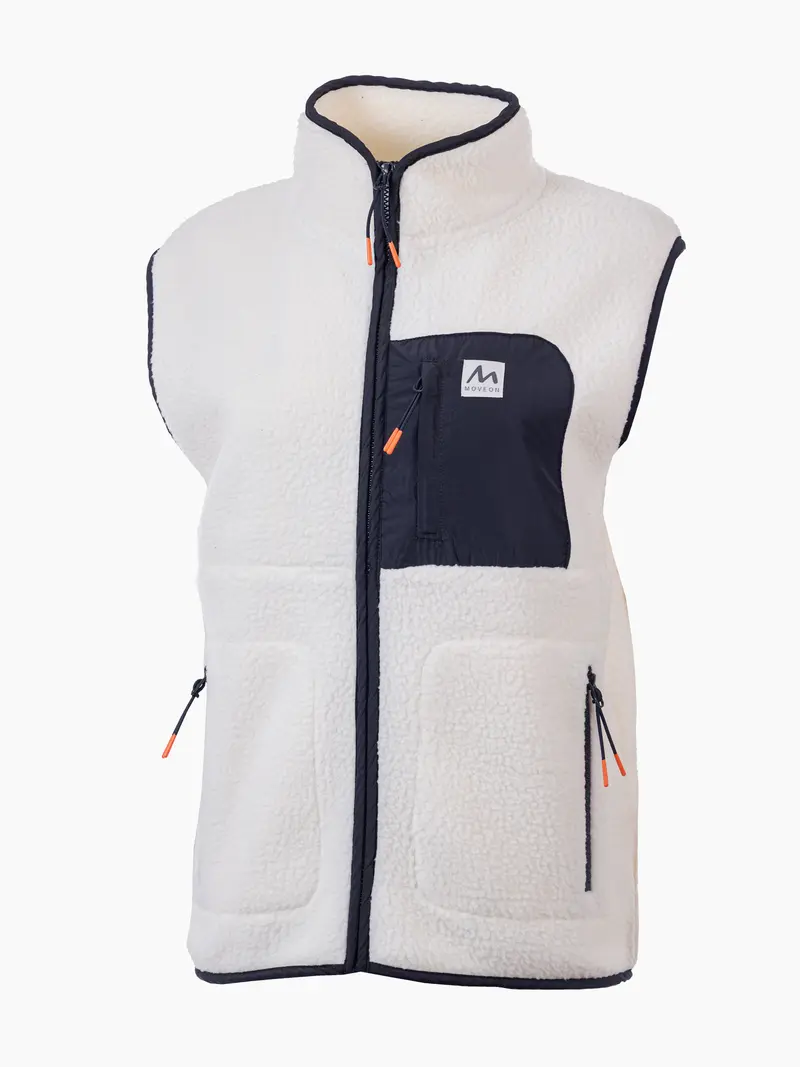 Uvdal fleecevest dame Offwhite/Marine