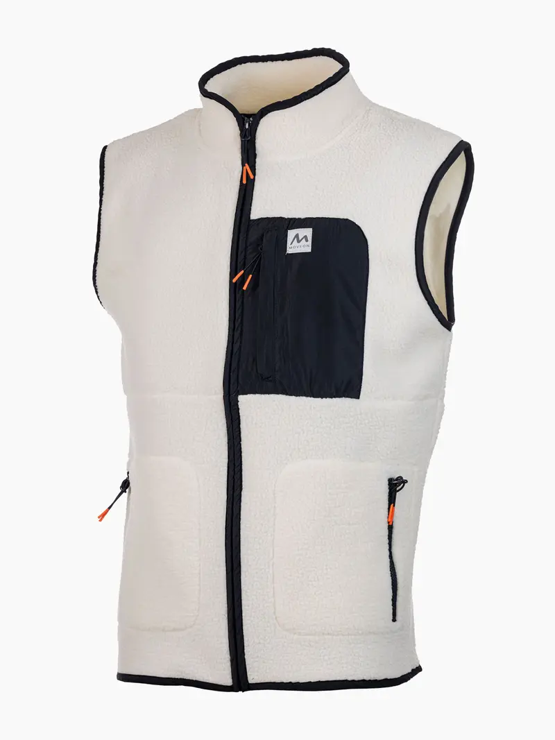 Uvdal fleecevest herre Offwhite