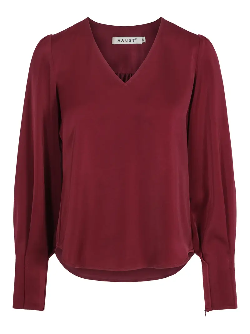 V-neck blouse Burgundy
