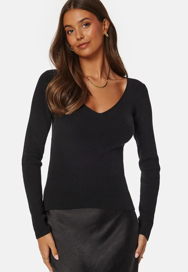 V-neck Knitted Top