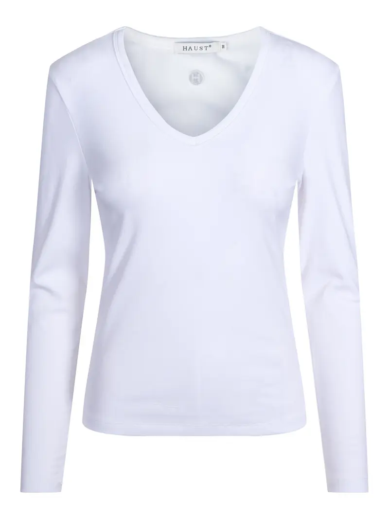 V-neck top Creme