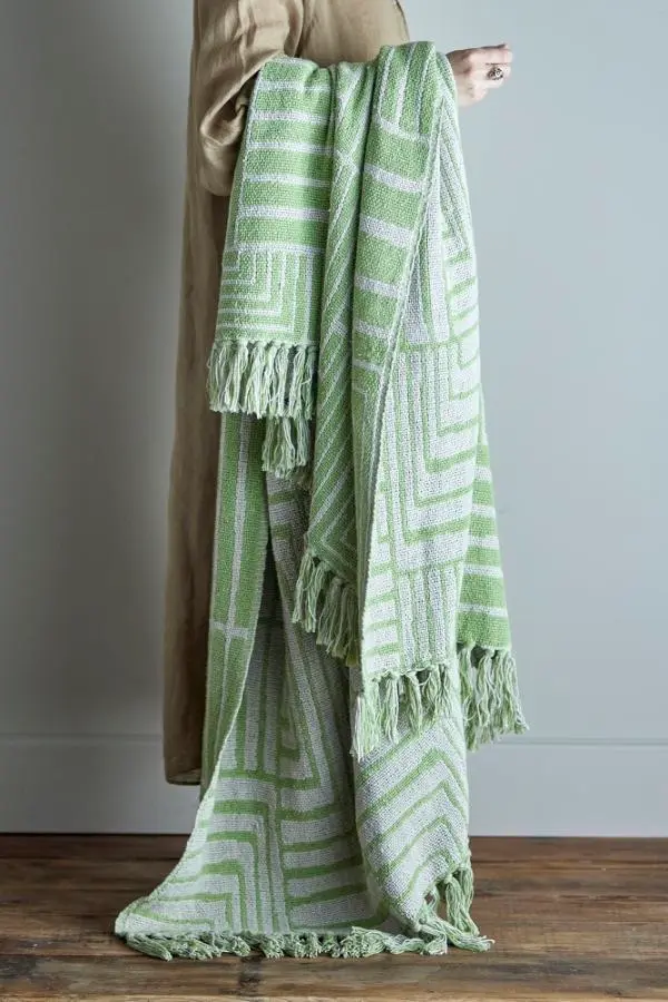 Velva Throw Green