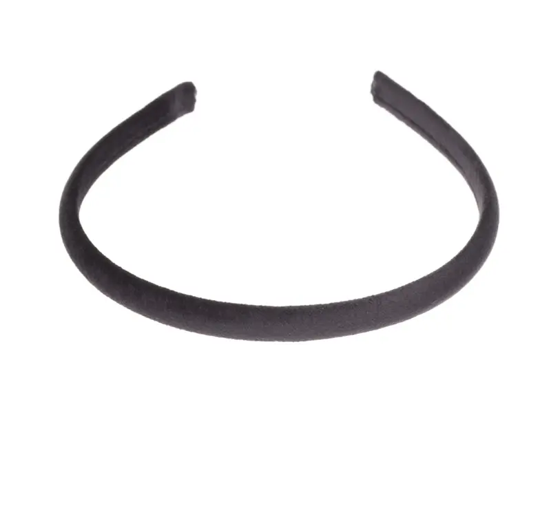 Velvet Hair Band Thin Black
