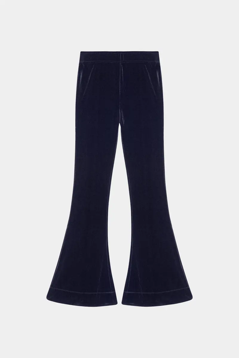 Velvet Jersey Flared Pants