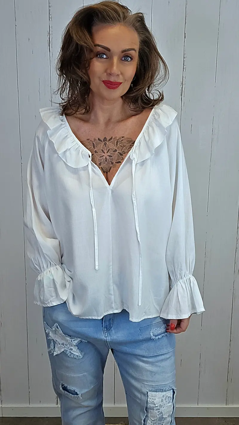 Vera bluse hvit