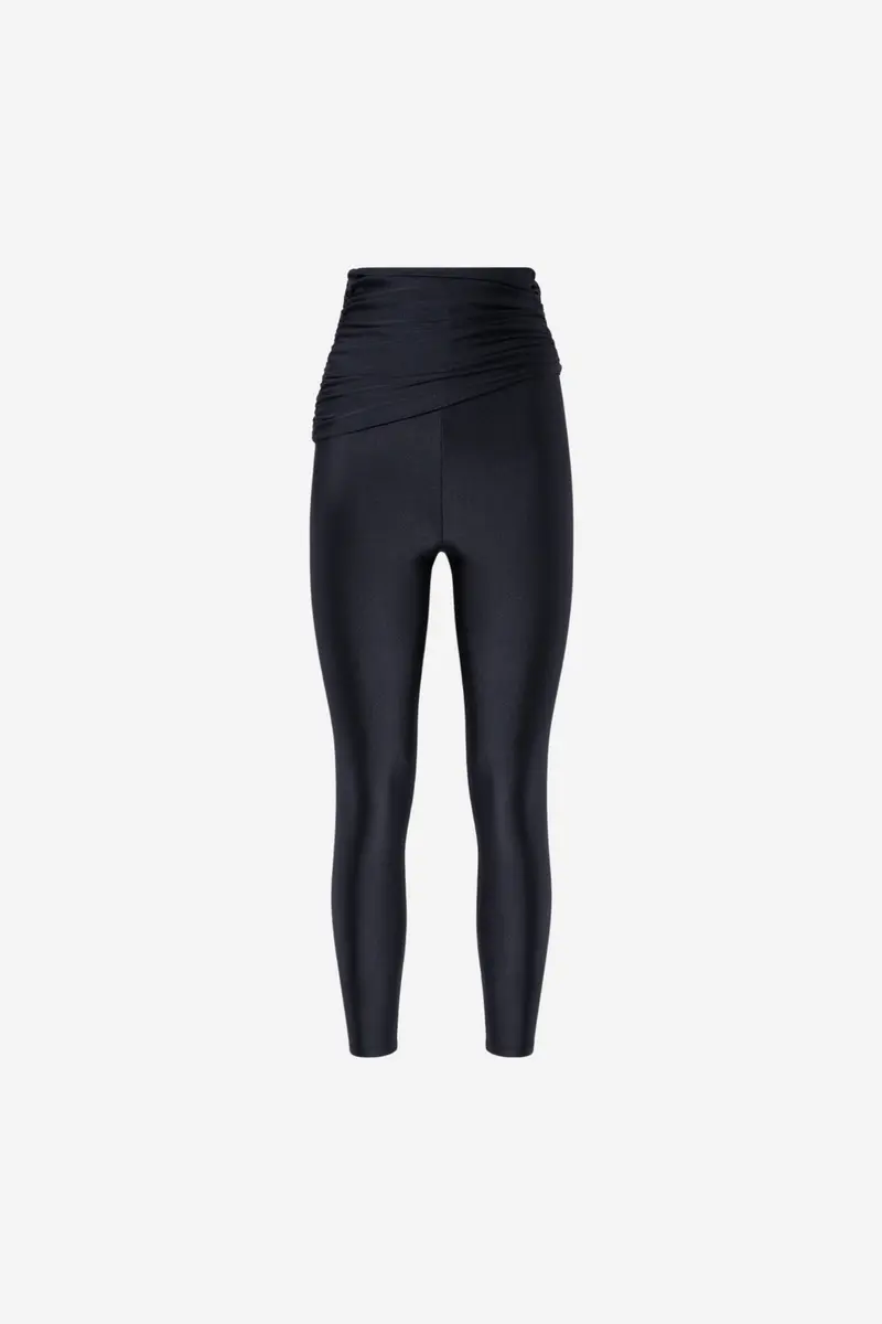 Vicky Pants Draped Leggings Black
