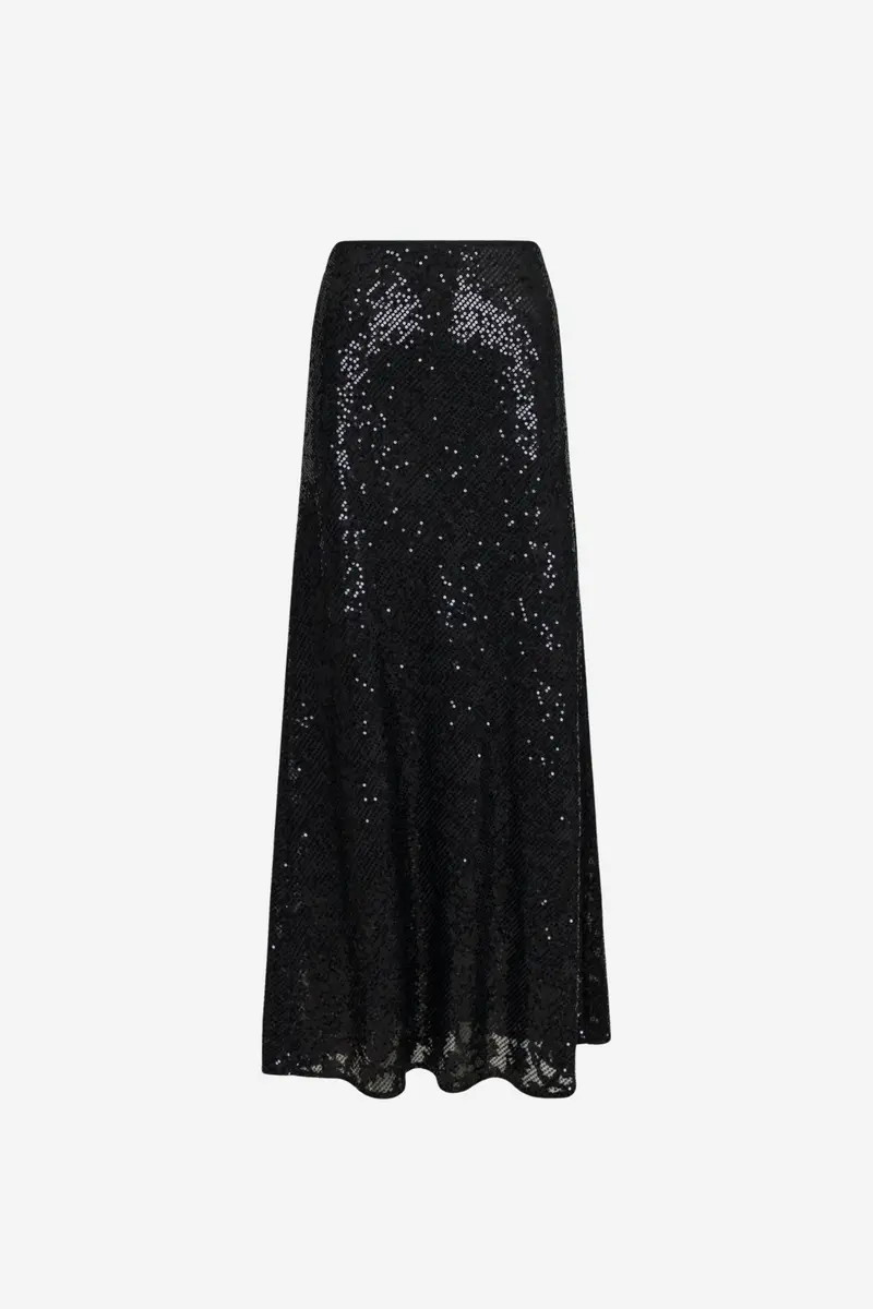 Vicky Sequins Skirt Black