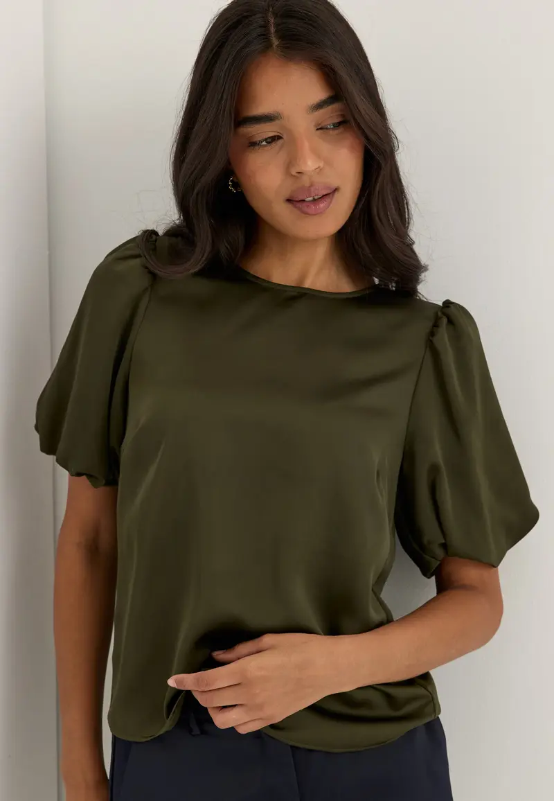 Viellette 2/4 SATIN PUFF TOP