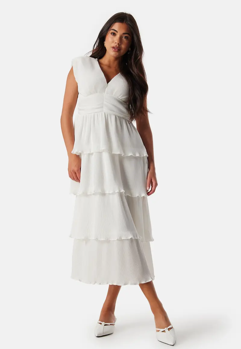 Vilillian V-Neck plisse ankle dress