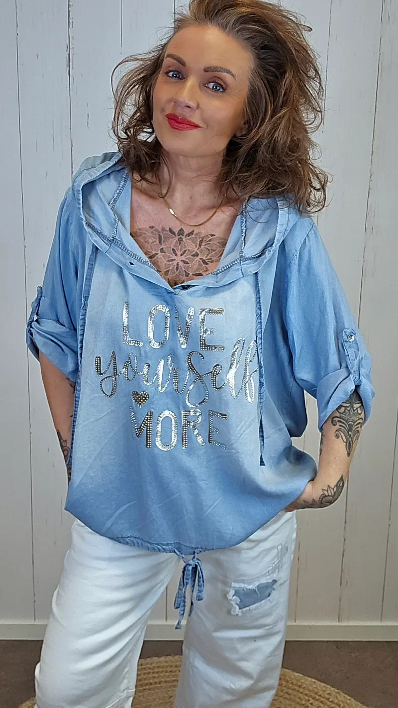 Vilma Denim Look hettegenser