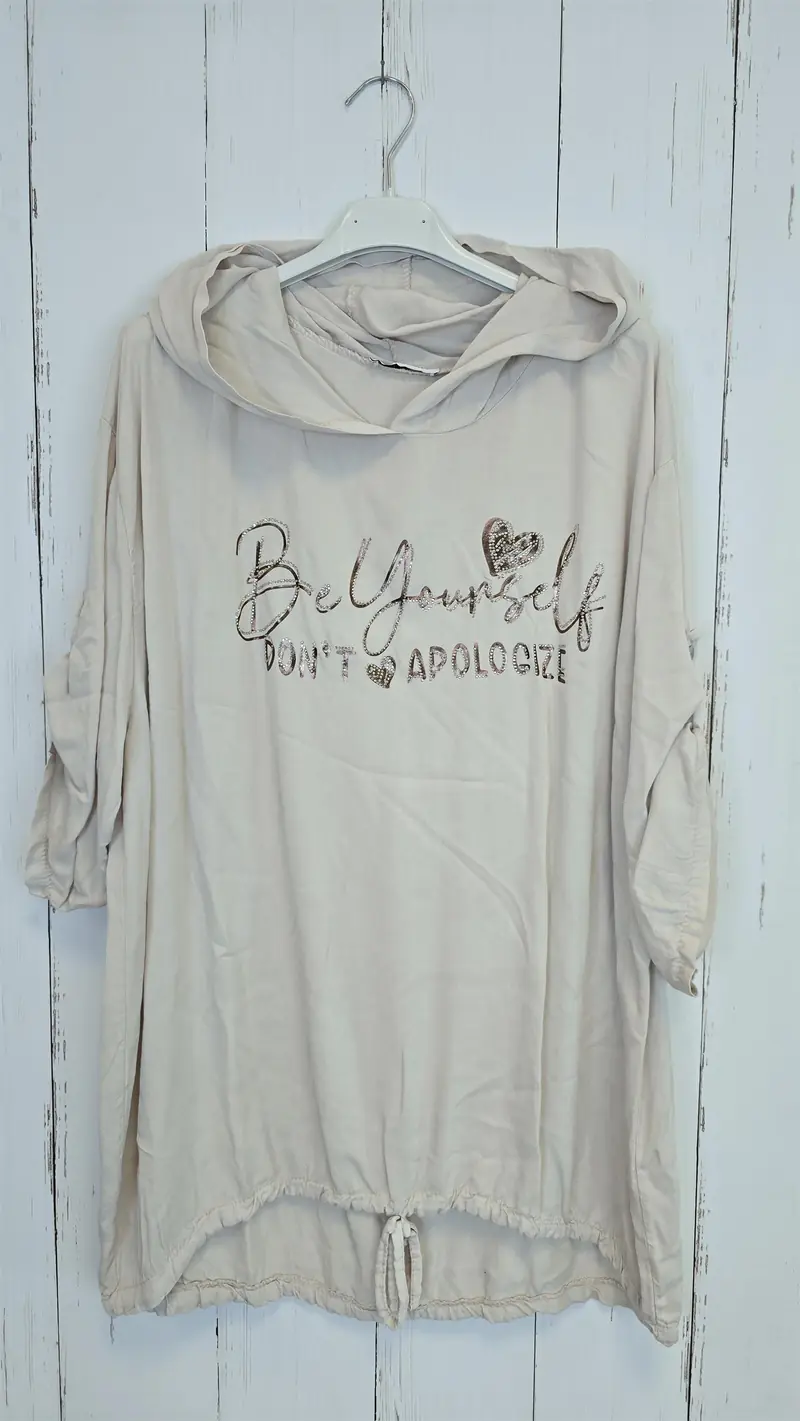 Vilma hettetopp beige