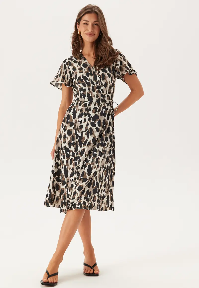 Vilovie S/S Wrap Midi Dress