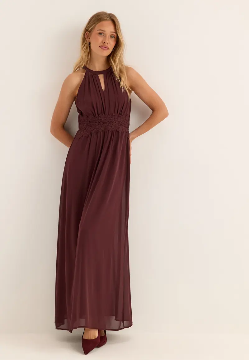 Vimilina Halterneck Maxi Dress