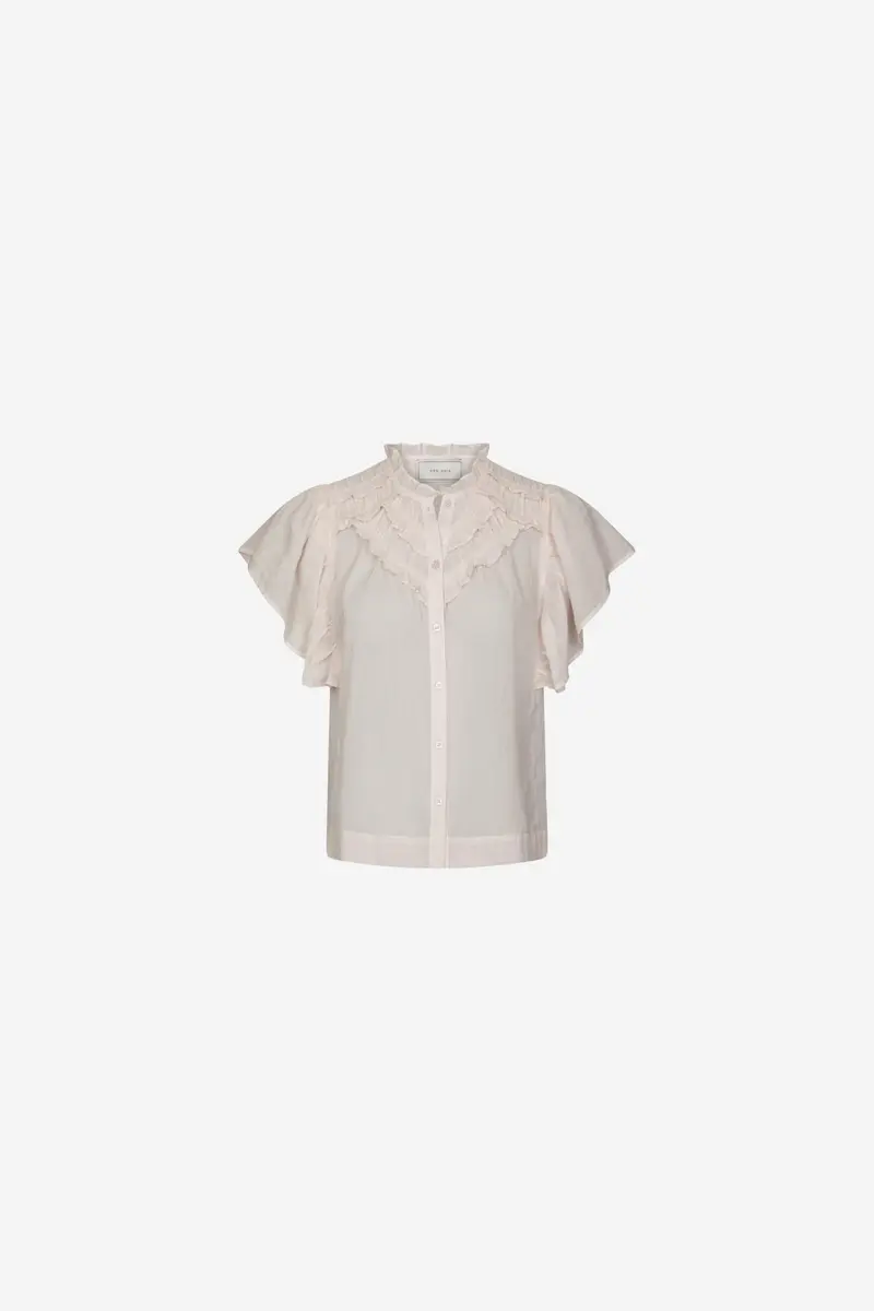 Vinsa S Voile Top Light Pink