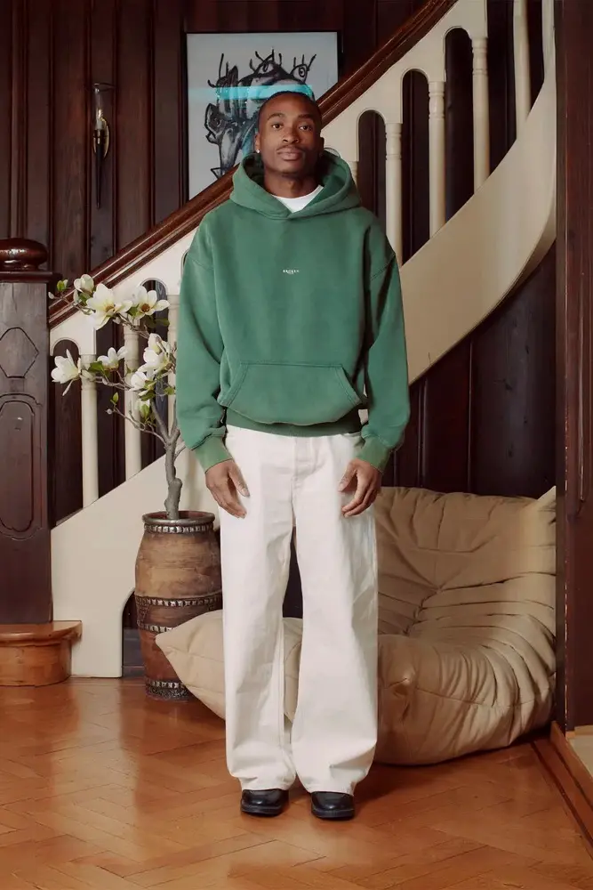 Vintage Green Logo Hoodie