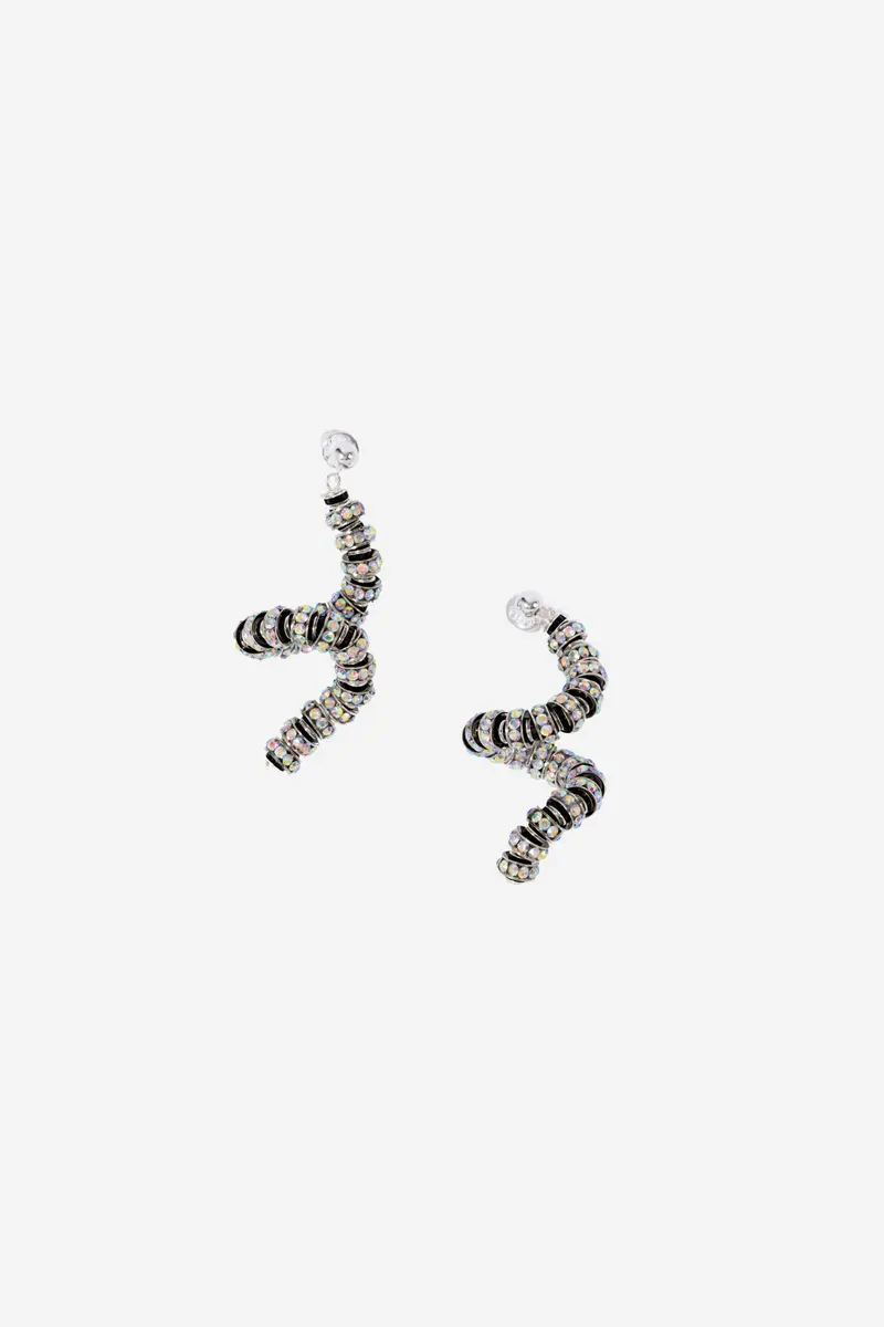 Viper Earrings Zebra