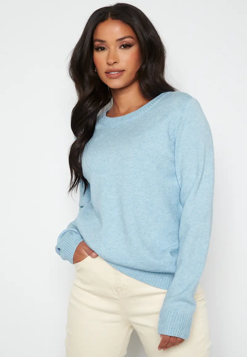 Viril O-neck L/S Knit Top