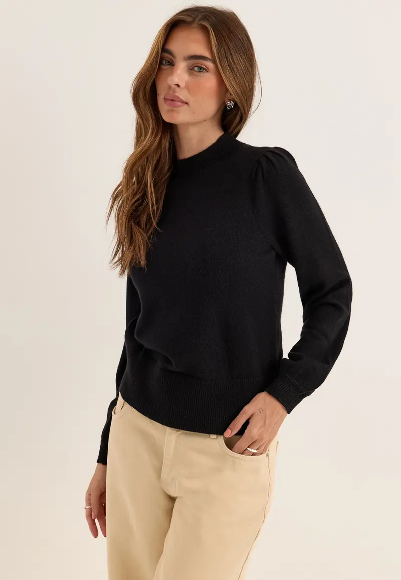 Viril Turtle-nk Balloon L/S TOP