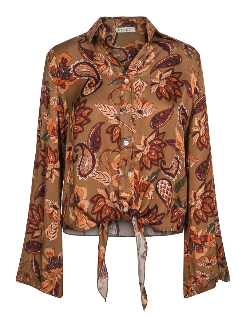 Visc tie shirt Paisley