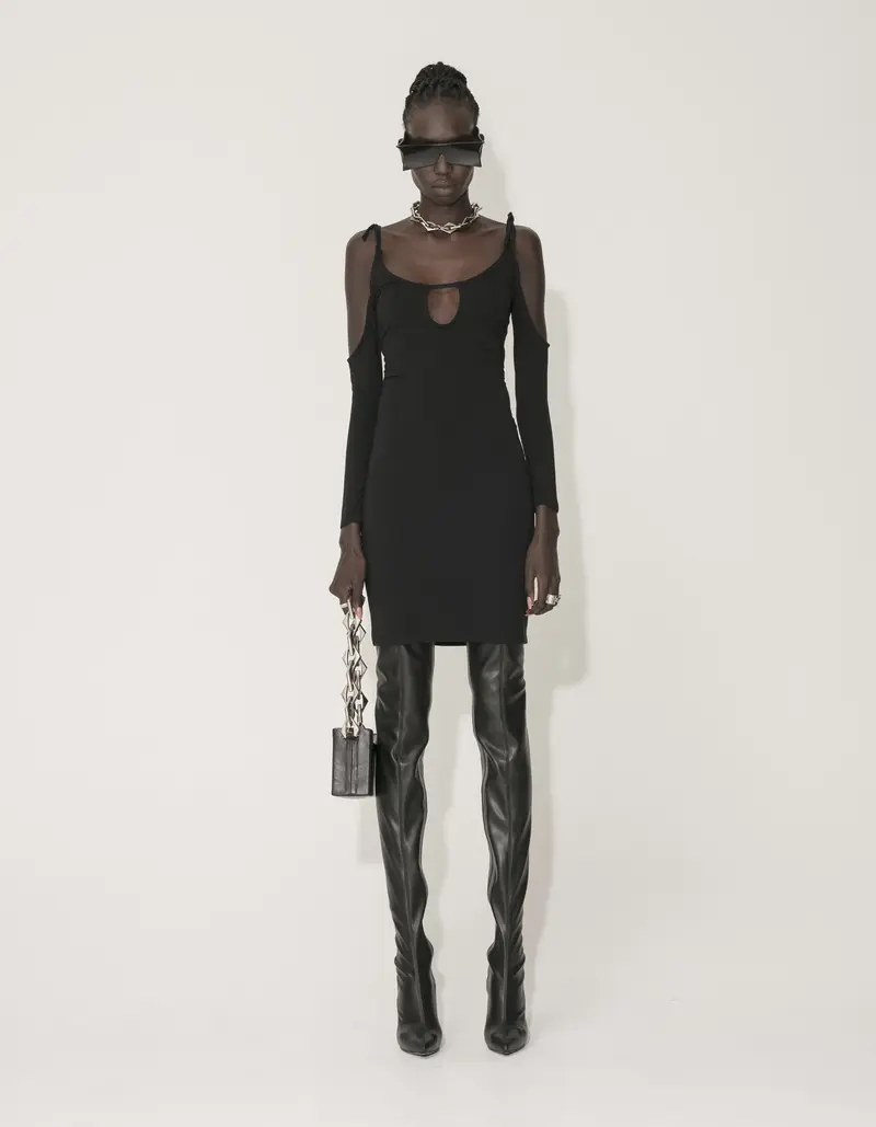 Viscose Jersey Stretch Mini Dress