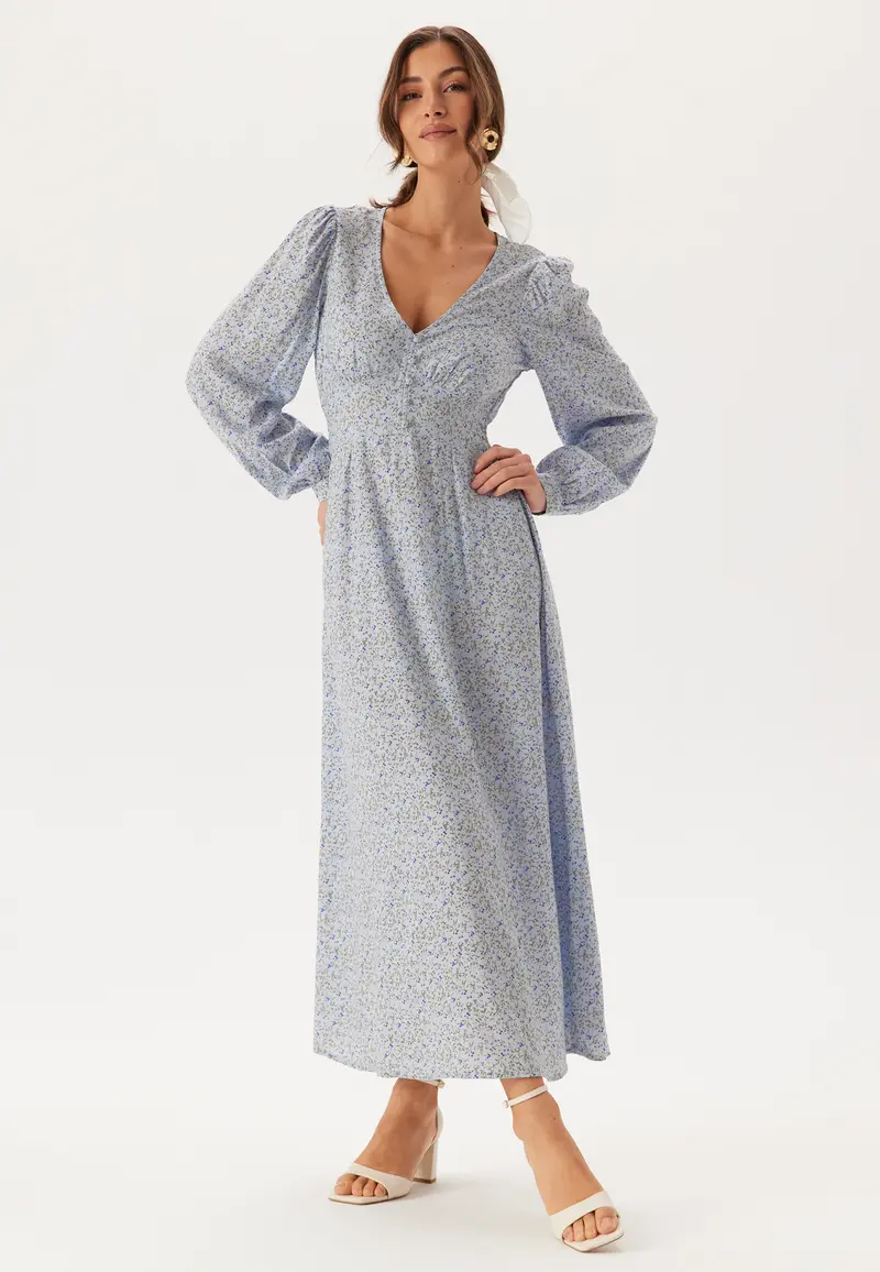 Viscose V-neck Maxi Dress