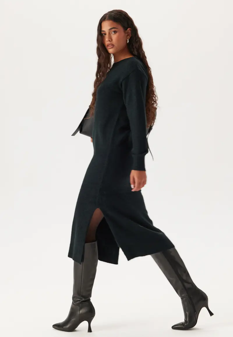 Vmlefile Ls Boatneck Calf Dress