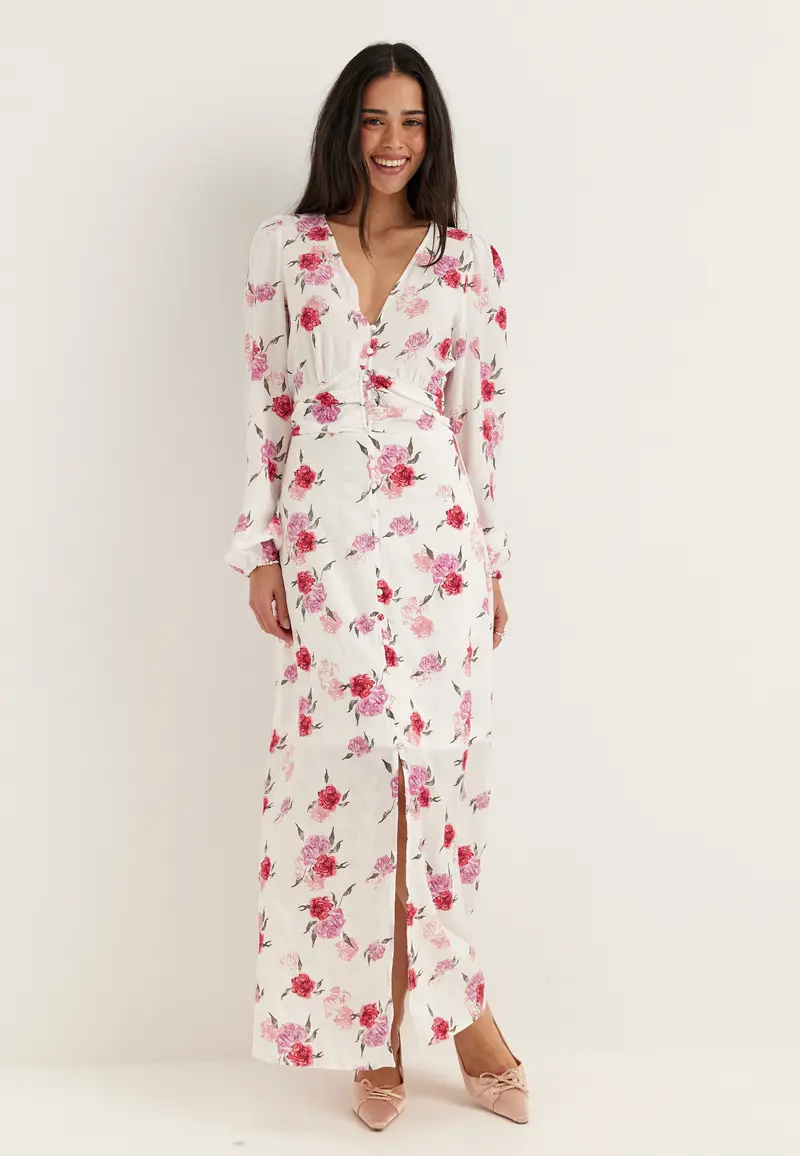 Vmlisa Ls V-neck Long Dress