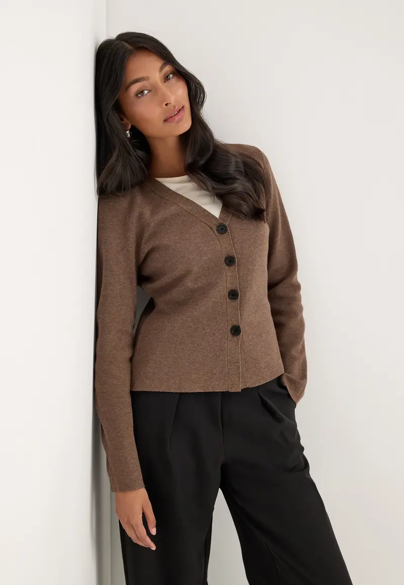 Vmmille Ls V-neck Cardigan