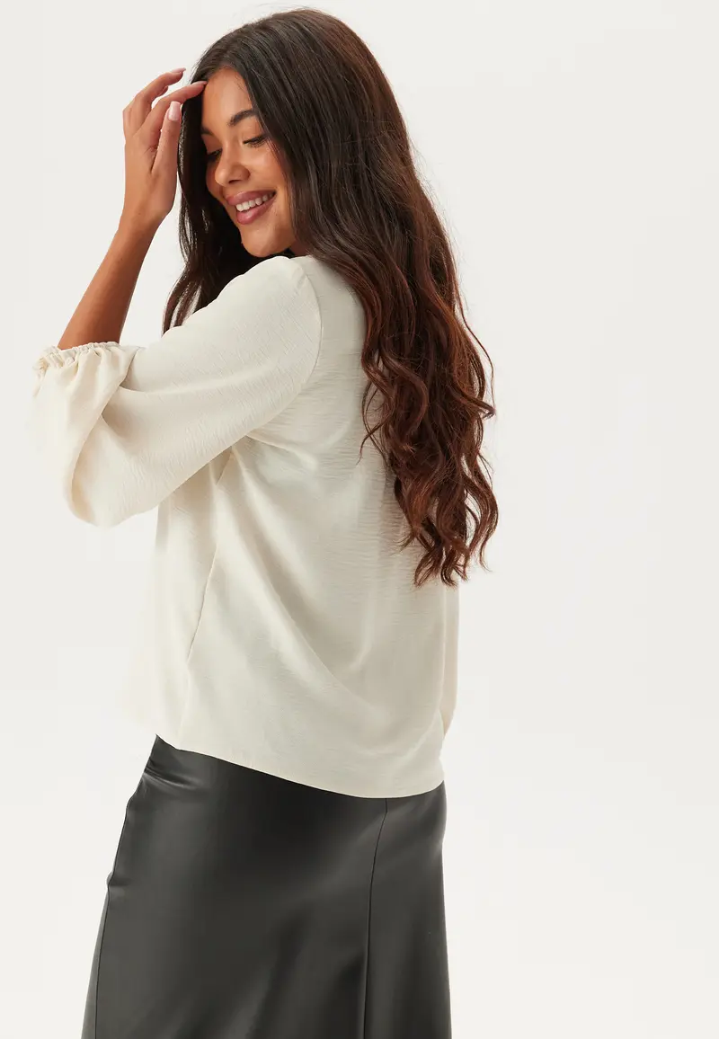 Vmolivia L/S V-NECK TOP WVN V-