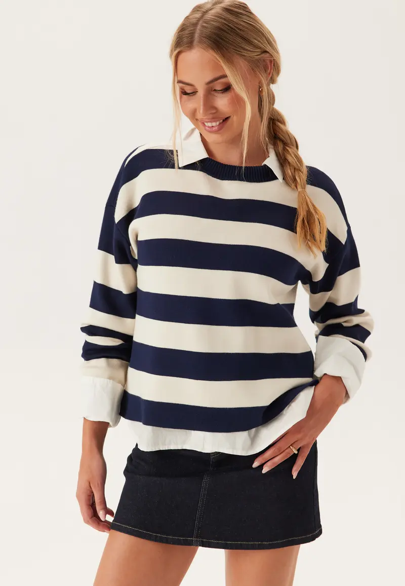 Vmsilje Ls O-neck Boxy Pullove