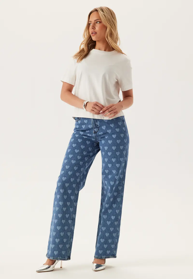 Vmtessa Hr Wide Jeans Print